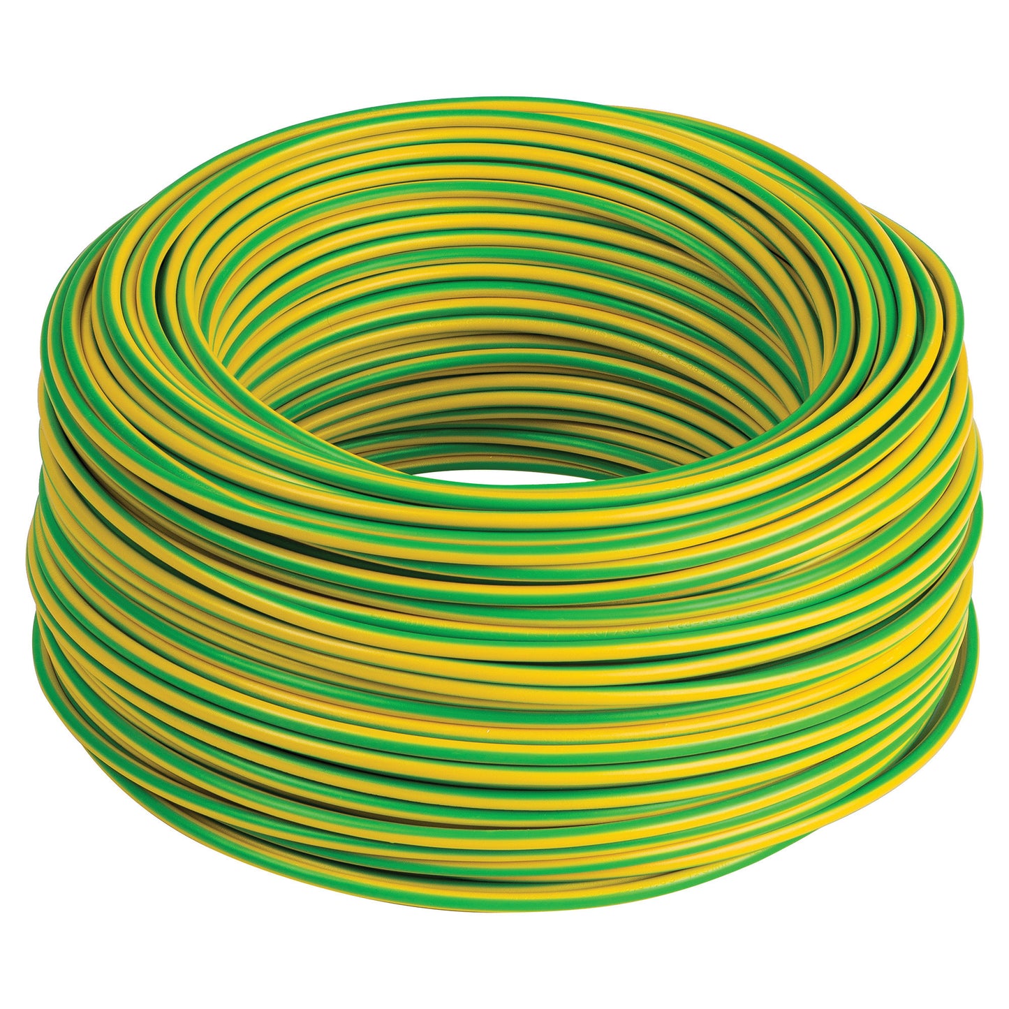 Cavo unipolare fs17 cpr 450/750 sezione 1x6 mmq colore giallo / verde - Matassa da 100 metri