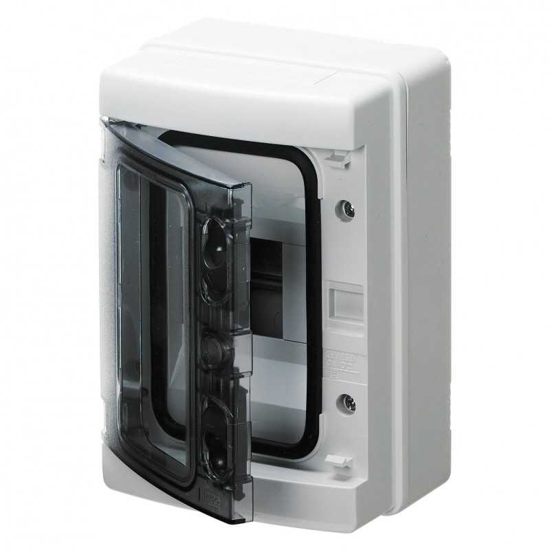 Gewiss Centralino da parete IP65 Porta Trasparente 4 Moduli GW40101