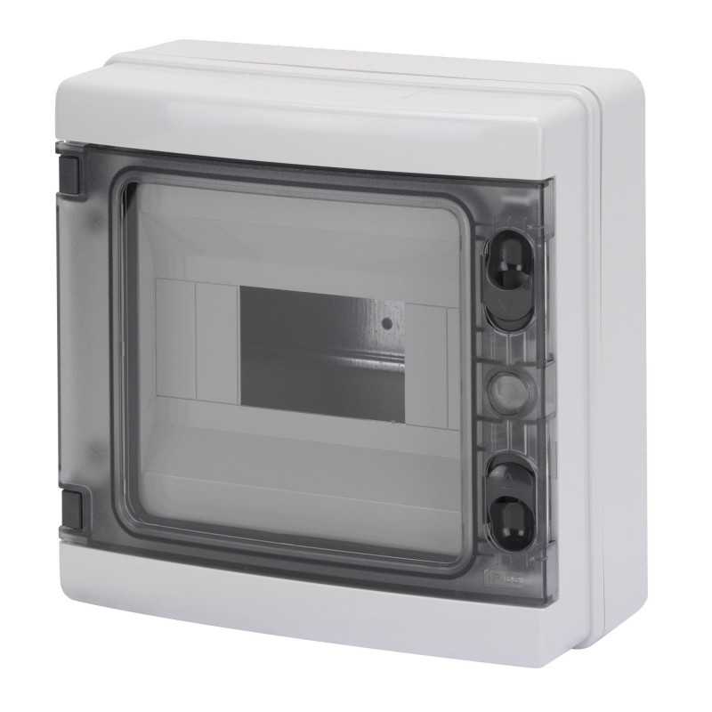 Gewiss Centralino da parete IP65 Porta Trasparente 8 Moduli GW40102