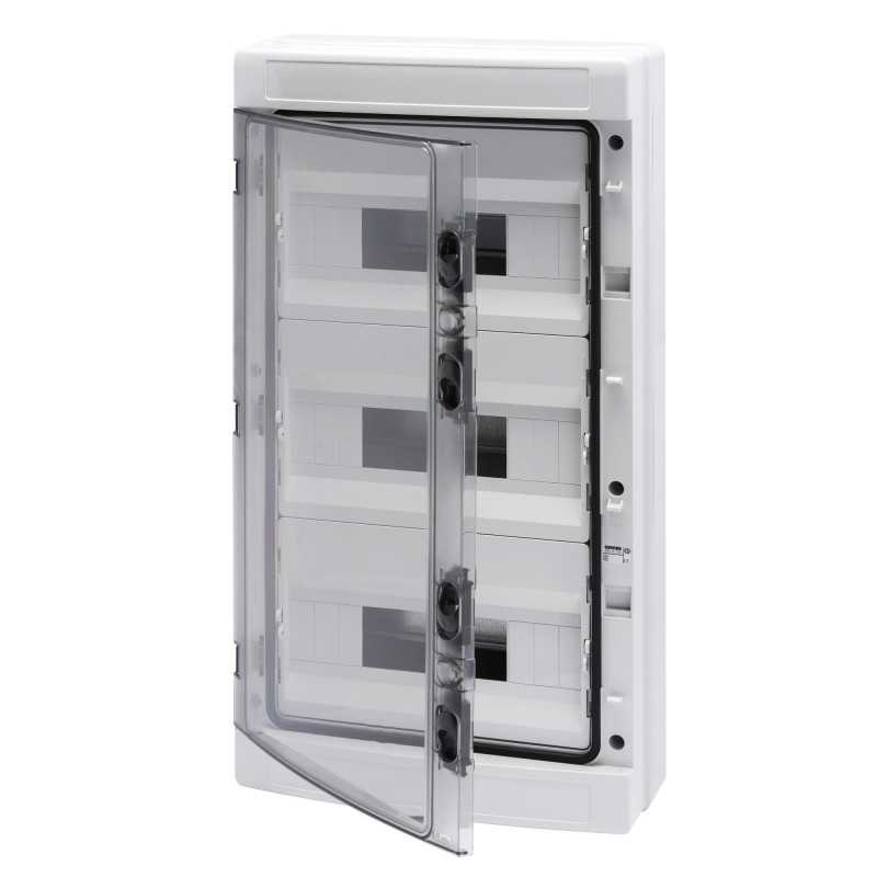 Gewiss Centralino da parete IP65 Porta Trasparente 36 Moduli GW40105