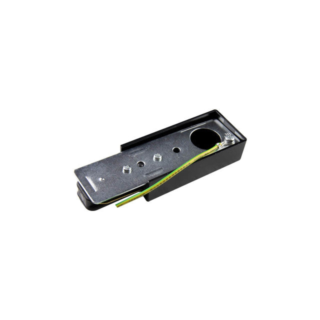 Connettore di Alimentazione + Tappo per binario Monofase Nero