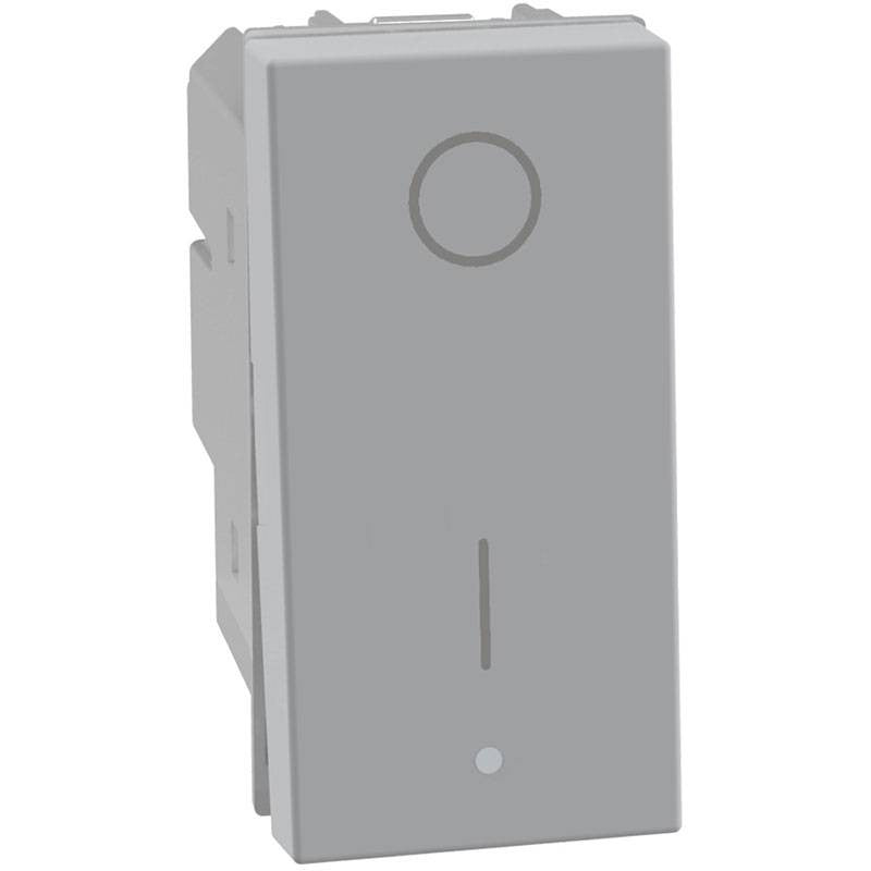 Interruttore 2p 16a BTicino MatixGo grigio - bipolare - JG4002