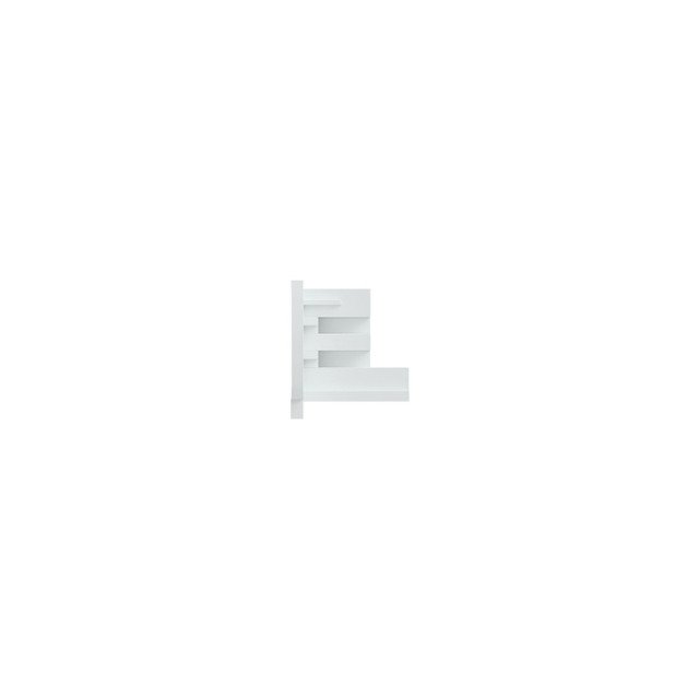 Tappo Terminale Bianco per Binario Trifase - Kit 2 Pezzi - Elettrohub.it