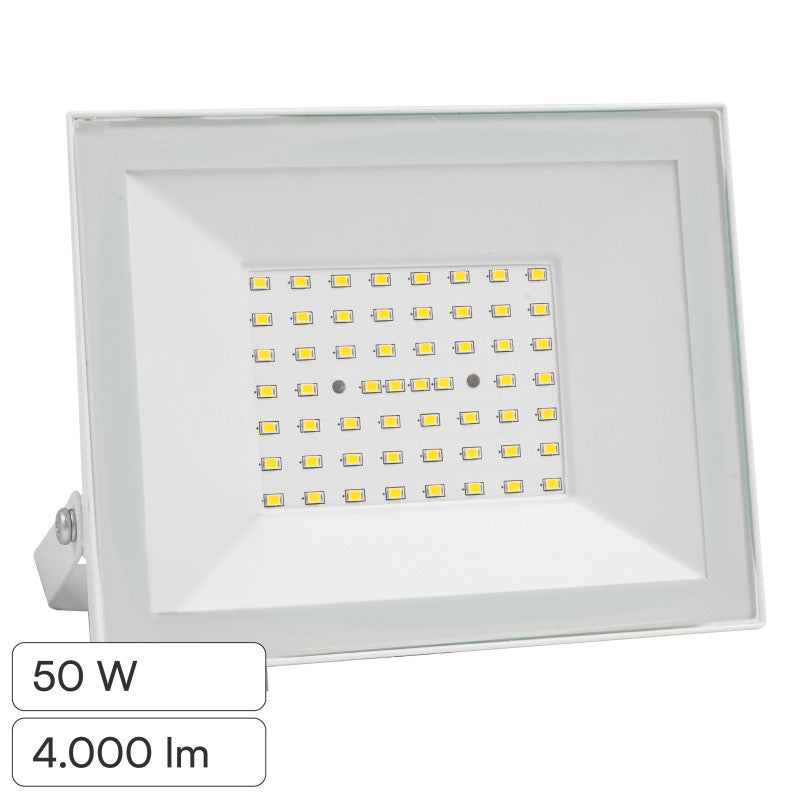Faro LED 50W V-TAC SMD IP65 bianco - Disponibile Luce: Fredda 6500K - Elettrohub.it