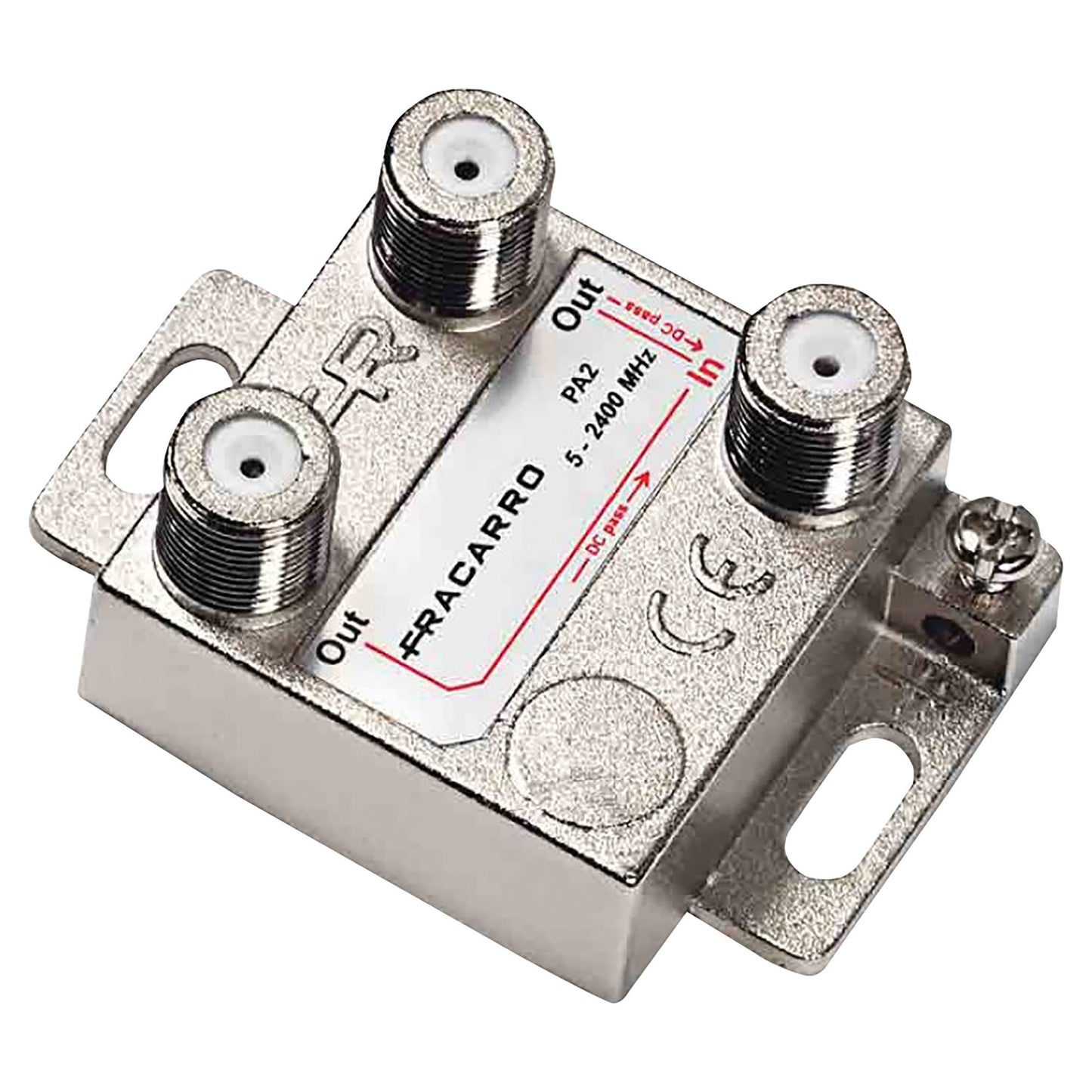 Partitore fracarro 2 vie 5-24000 mhz pa2 con connettore f schermatura in classe a