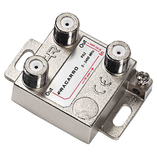 Partitore Fracarro 2 vie 5-24000 mhz pa2 con connettore f schermatura in classe a