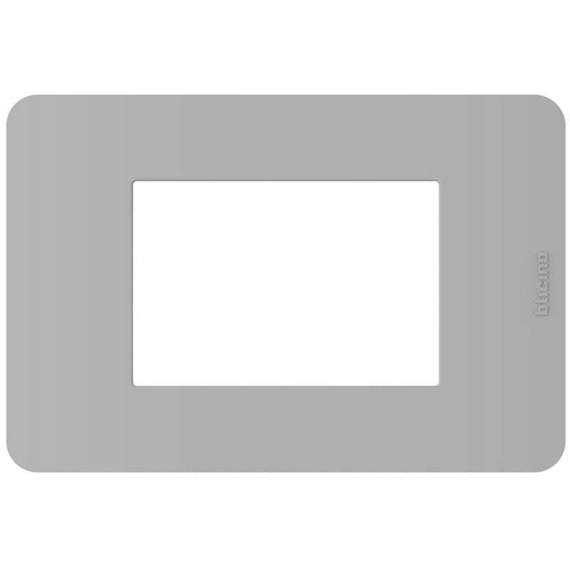 Placca BTicino MatixGo go 3 moduli grigio JA4803JG - Elettrohub.it