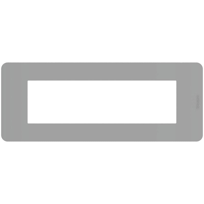 Placca BTicino MatixGo 7 moduli grigio JA4807JG - Elettrohub.it