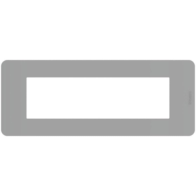 Placca BTicino MatixGo 7 moduli grigio JA4807JG - Elettrohub.it