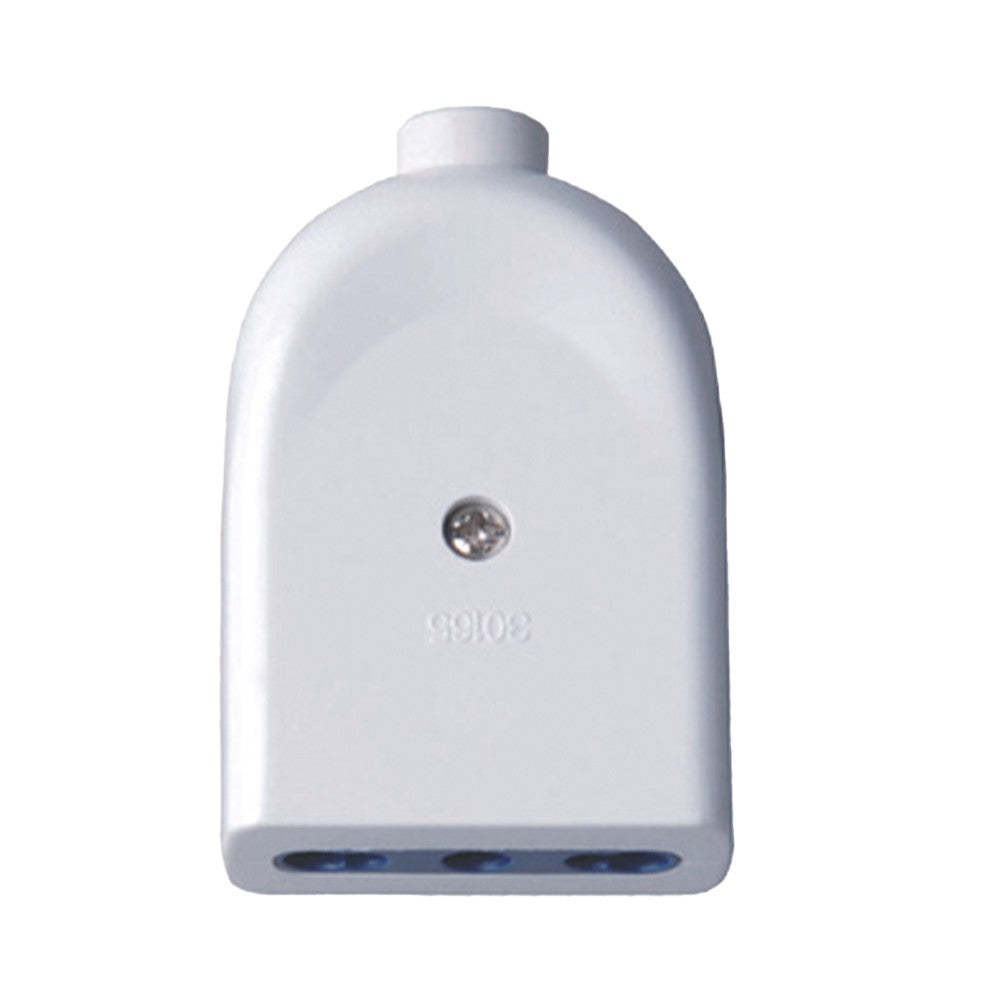 Presa Singola 10/16A 2P+T con Uscita Cavo Dritta Colore Bianco