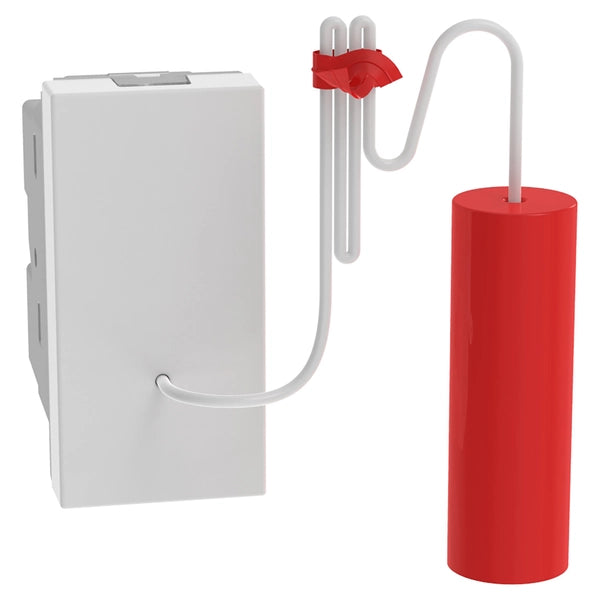 Pulsante 1p a tirante BTicino MatixGo bianco 10a - JW4033