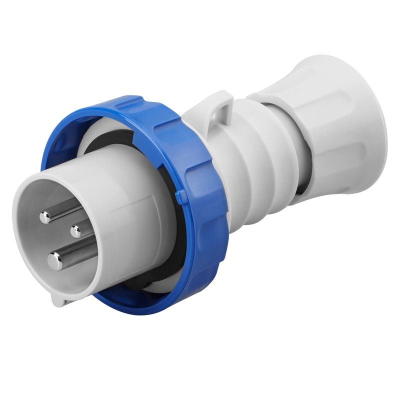 Spina mobile Gewiss 2P+T 16A IP67 blu 220V GW60026H - Elettrohub.it