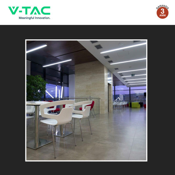 Tubo LED SMD Nano Plastic T8 G13 18W V-Tac Lampadina 120cm con Starter - Disponibile Luce: Calda 3000K - Naturale 4000K - Fredda 6500K