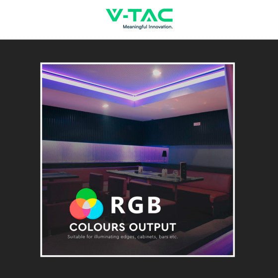 V - Tac Striscia LED Flessibile 35W SMD RGB 60 LED/metro 12V - Bobina da 5 metri - Potenza 7w/m - Elettrohub.it