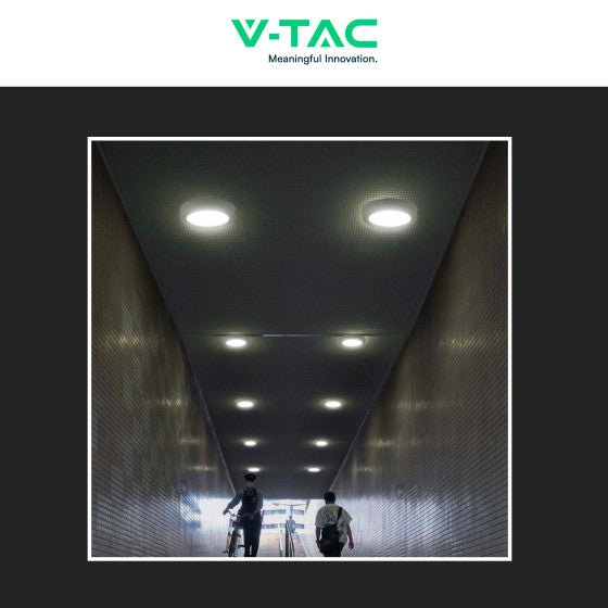 Pannello LED Rotondo 6W V - Tac SMD da Parete con Driver - Disponibile Luce: Calda 3000K, Naturale 4000K e Fredda 6500K - Elettrohub.it
