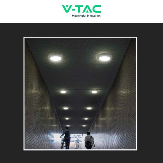 Pannello LED Rotondo 12W V - Tac SMD da Parete con Driver - Disponibile Luce: Calda 3000K, Naturale 4000K e Fredda 6500K - Elettrohub.it