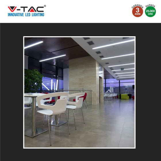 Tubo LED SMD Nano Plastic T8 G13 9W V-Tac Lampadina 60 cm con Starter - Disponibile Luce: Calda 3000K - Naturale 4000K - Fredda 6500K