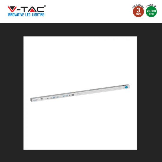 Tubo LED SMD Nano Plastic T8 G13 9W V - Tac Lampadina 60 cm con Starter - Disponibile Luce: Calda 3000K - Naturale 4000K - Fredda 6500K - Elettrohub.it