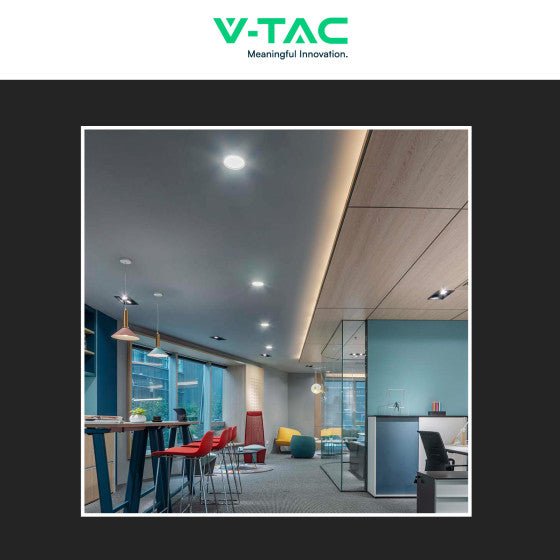 Pannello LED Rotondo Slim 6W V - Tac SMD da Incasso con Driver - Disponibile Luce: Calda 3000K, Naturale 4000K e Fredda 6500K - Elettrohub.it