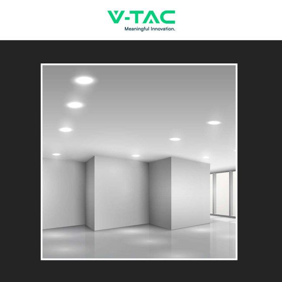 Pannello LED Rotondo Slim 18W V - Tac SMD da Incasso con Driver - Disponibile Luce: Calda 3000K, Naturale 4000K e Fredda 6500K - Elettrohub.it