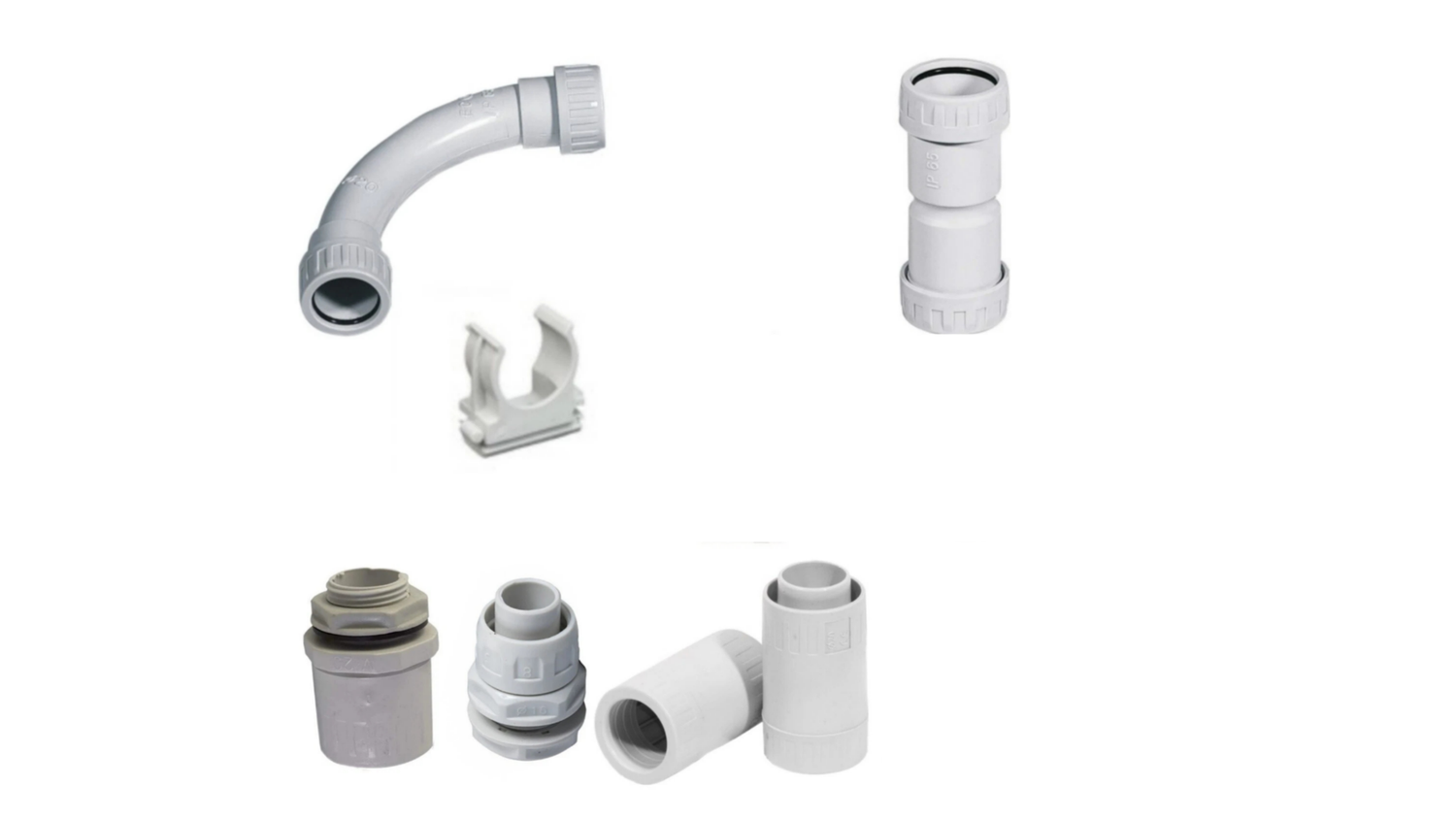 Raccordi e curve per tubi in PVC