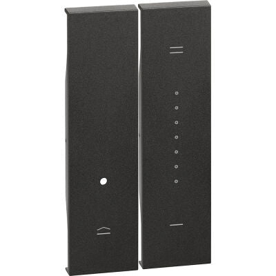 Cover dimmer bticino Living Now 2 moduli colore nero KG19