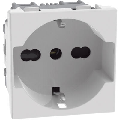 Presa universale bticino Matixgo bianco 2p+t 10/16a + schuko JW4140A16 - Elettrohub.it