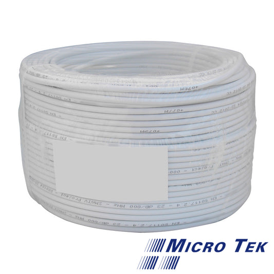 Cavo Micro TEk H-21 AL PVC coassiale 75 Ohm classe C - Ø5 - 21-LC0B100   - Matassa da 100 metri