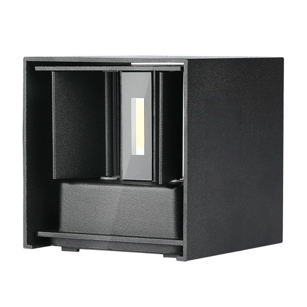 V-Tac Lampada LED da Muro 11W Wall Light Nera con Doppio LED SMD Applique IP65