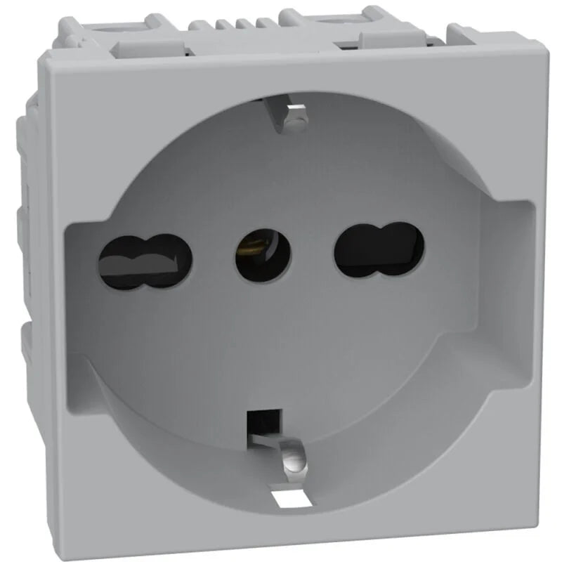 Presa universale BTicino MatixGo grigio 2p+t 10/16a + schuko JG4140A16 - Elettrohub.it
