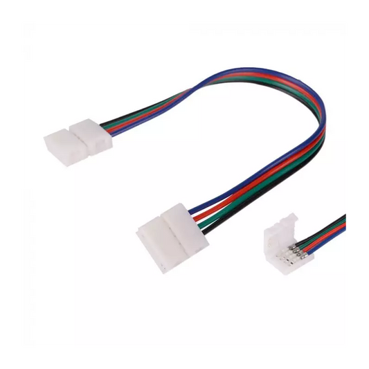 Connettore Flessibile per Strisce LED Multicolore RGB 5050 Clip 4 Pin