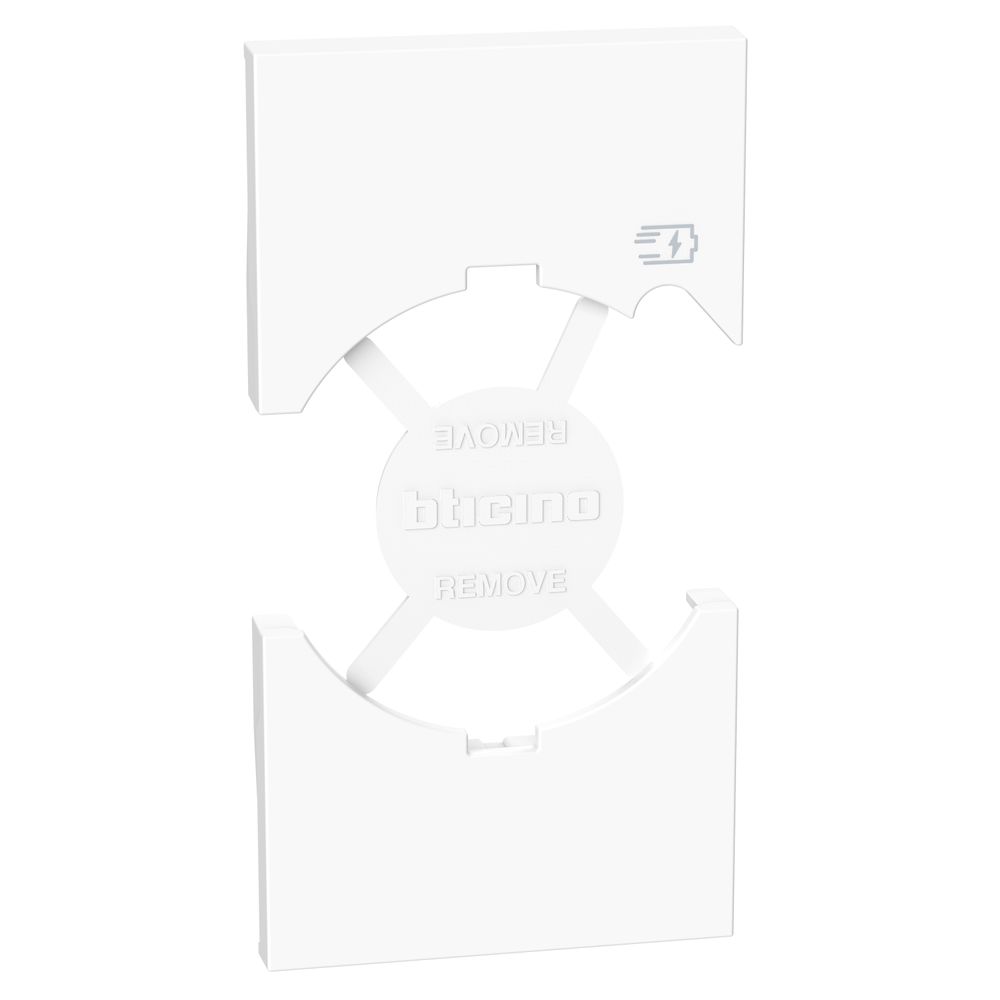 Cover per presa standard Italia P40 + USB - Bianca KW68