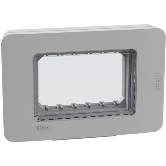 Placca autoportante BTicino MatixGo 3 moduli ip55 colore grigio 28603G