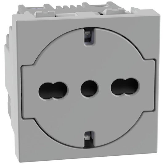 Presa P40 flat BTicino MatixGO grigio JG4140A16F