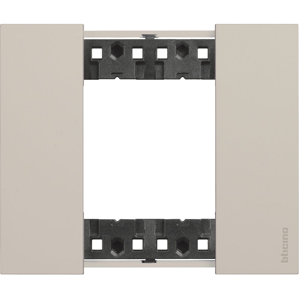 Placca 2 posti bticino living now colore sabbia KA4802KM