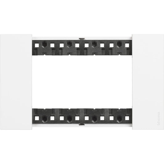 Placca 4 posti bticino living now colore bianco KA4804KW