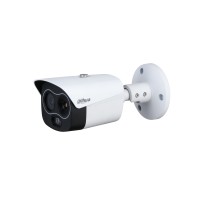 Dahua - TPC-BF1241-TB10F12-DW-S2 -  Bullet thermal camera 4mp ottica visibile 12mm ottica termica 10mm rilevazione temperatura ir30 audio ip67