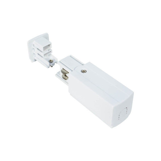 Kit Connettore di Alimentazione DX e Tappo Terminale Trifase, Bianco