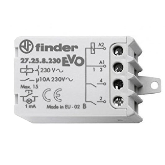 Relè di potenza/commutatore EVO Finder serie 27 bobina 230V ca, Montaggio a pannello