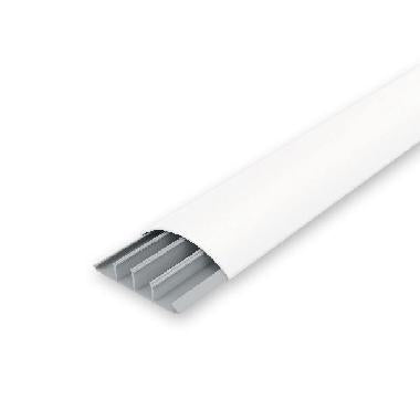 Canale soprapavimento e parete 18x75 mm colore bianco - 2 metri