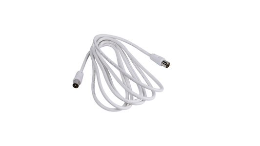 Cavo antenna bianco 2,5 m maschio / femmina