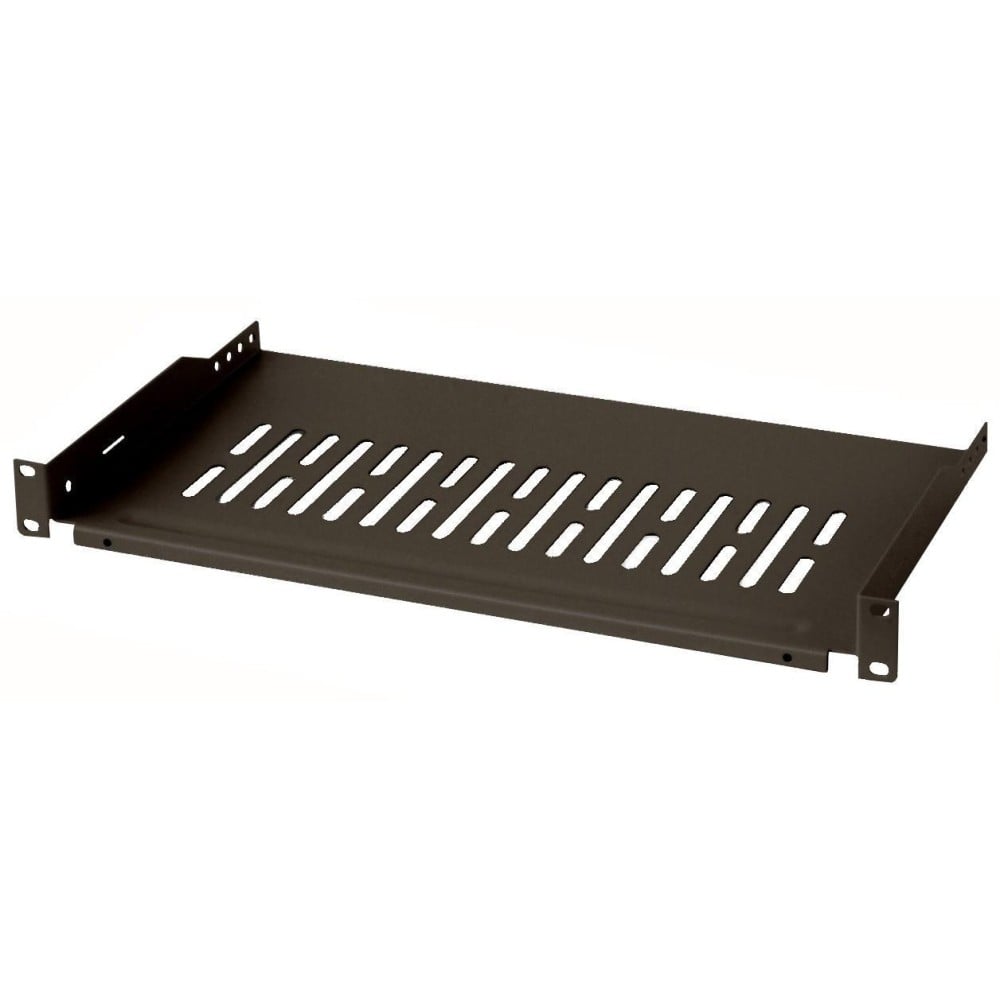 Mensola per Rack 19" 255 mm 1U Fissaggio su 2 punti Nero