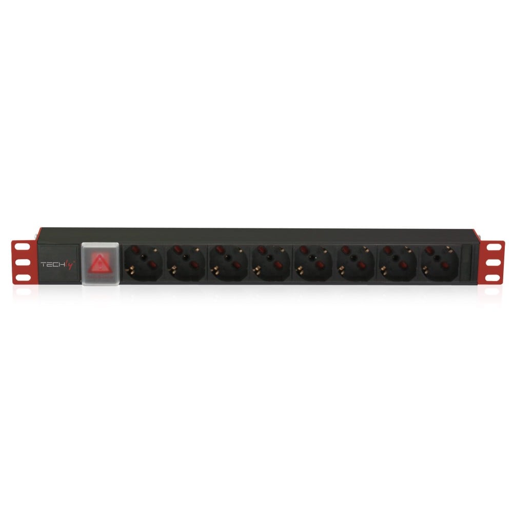 Multipresa 8 Posti da Rack 19" con Interruttore Connettore C14 1U