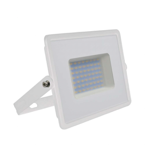 Faro LED Floodlight 50W V-TAC SMD Slim IP65 Bianco - Disponibile Luce: Calda 3000K, Naturale 4000K e Fredda 6500K