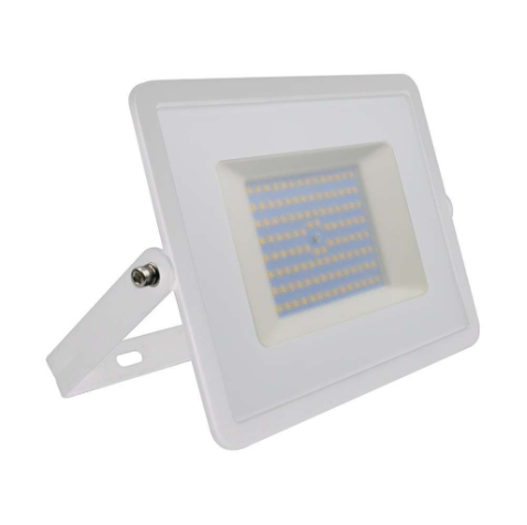 Faro LED Floodlight 100W V-TAC SMD Slim IP65 Bianco - Disponibile Luce: Calda 3000K, Naturale 4000K e Fredda 6500K