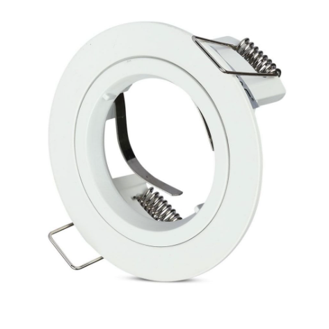 Portafaretto rotondo, da incasso e orientabile, per Lampadine GU10 e GU5.3
