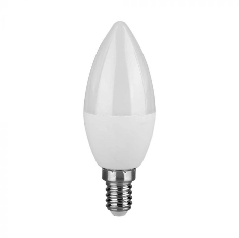 Lampadina LED E14 7W V-Tac Candela Chip Samsung - Disponibile Luce: Calda 3000K - Naturale 4000K - Fredda 6500K
