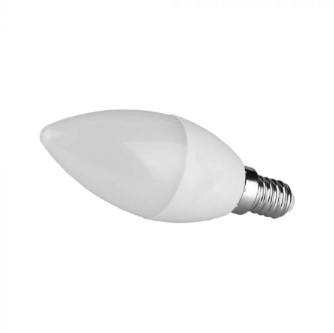 Lampadina LED E14 7W V-Tac Candela Chip Samsung - Disponibile Luce: Calda 3000K - Naturale 4000K - Fredda 6500K