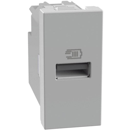 Presa usb bticino MatixGo grigio singola tipo a 15w - JG4191A - Elettrohub.it