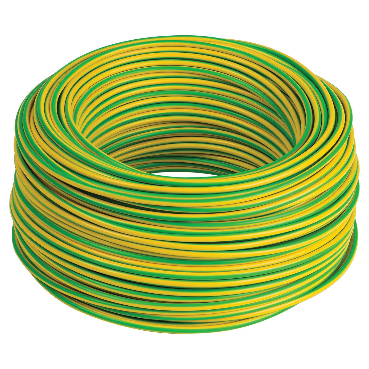 Cavo unipolare fs17 cpr 450/750 sezione 1x6 mmq colore giallo / verde - Matassa da 100 metri - Elettrohub.it